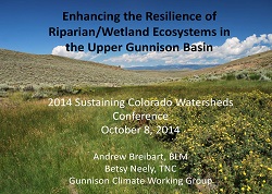 Gunnison Enhancing Resilience Presentation_SCWConference_Cover