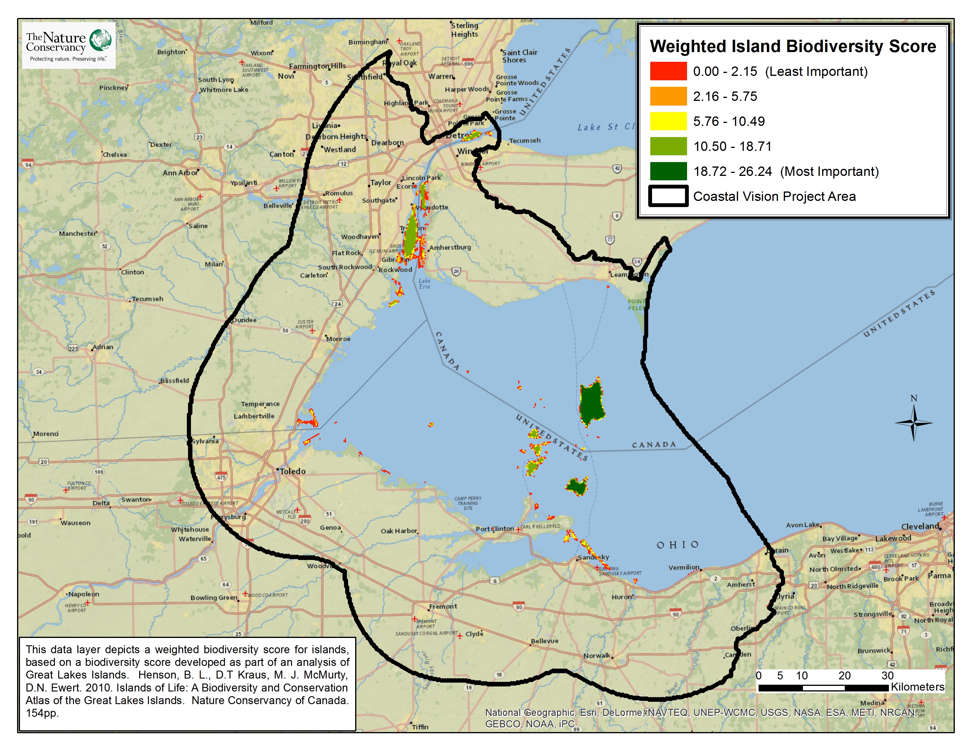 Lake Erie Islands Map